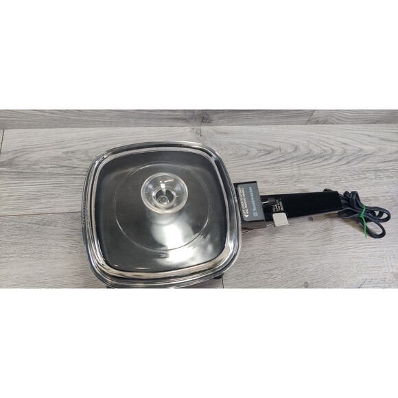 Vintage 805B Toastmaster 7 Inch Square Skillet Works-Pyrex Lid - Picture 4 of 16